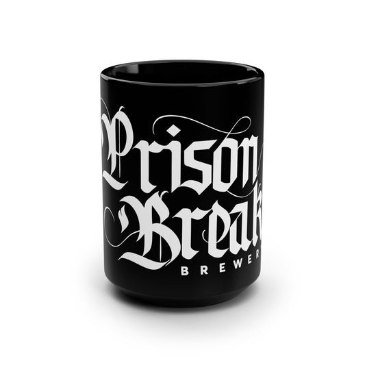 Prison Break Brewery Black Coffee Mug, 15oz