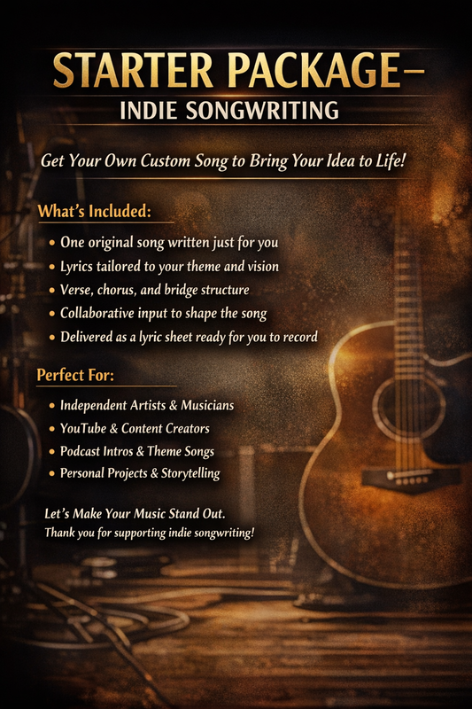 Songwriting Services - Starter / Indie Package